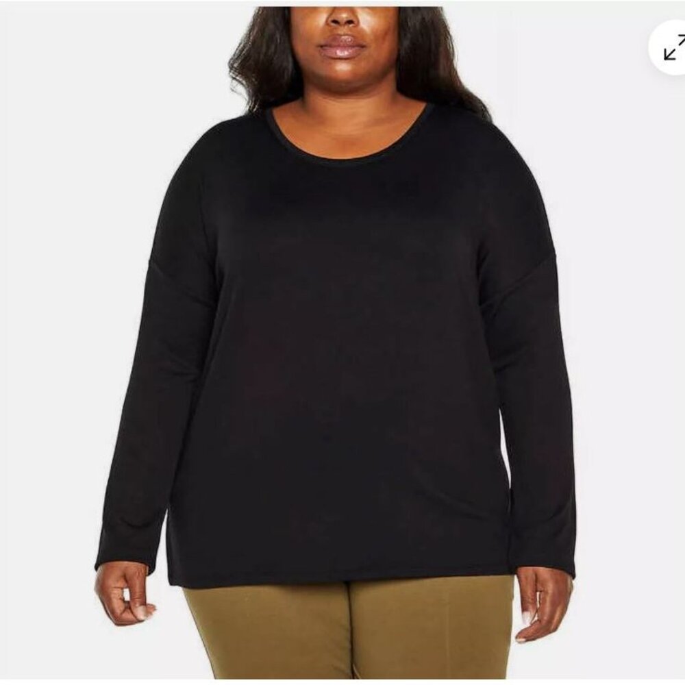 Banana Republic Ladies' Long Sleeve Crewneck - Black- XL, XXL